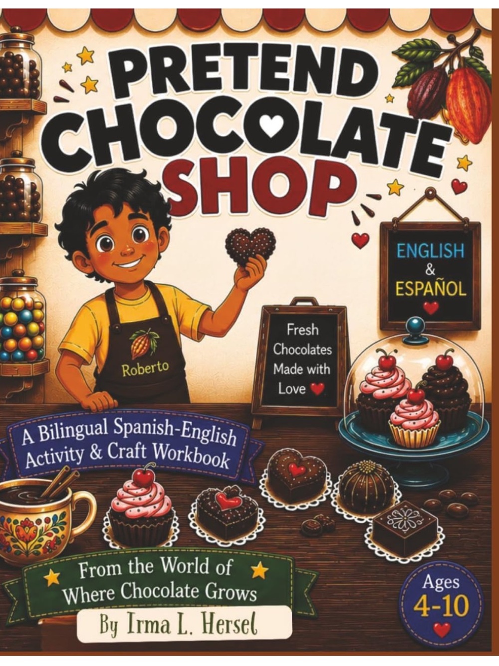 Pretend Chocolate Activity Book - Chocolate - screen free fun